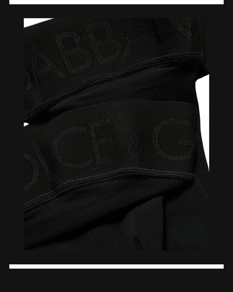 Dolce & Gabbana Hold Up Sock in black, Nylon — view 6