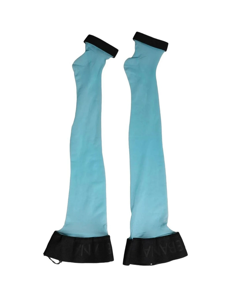 Dolce & Gabbana Hold Up Sock in blue, Nylon — view 4