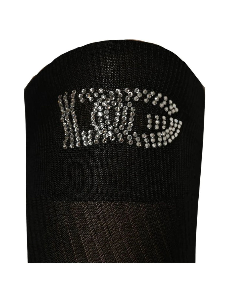 Dolce & Gabbana Hold Up Sock in black, Viscose — view 2