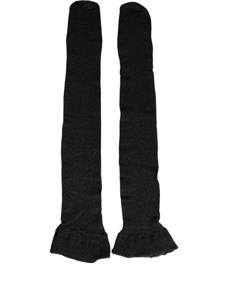Dolce & Gabbana Knee Sock in black, Wool — view 2