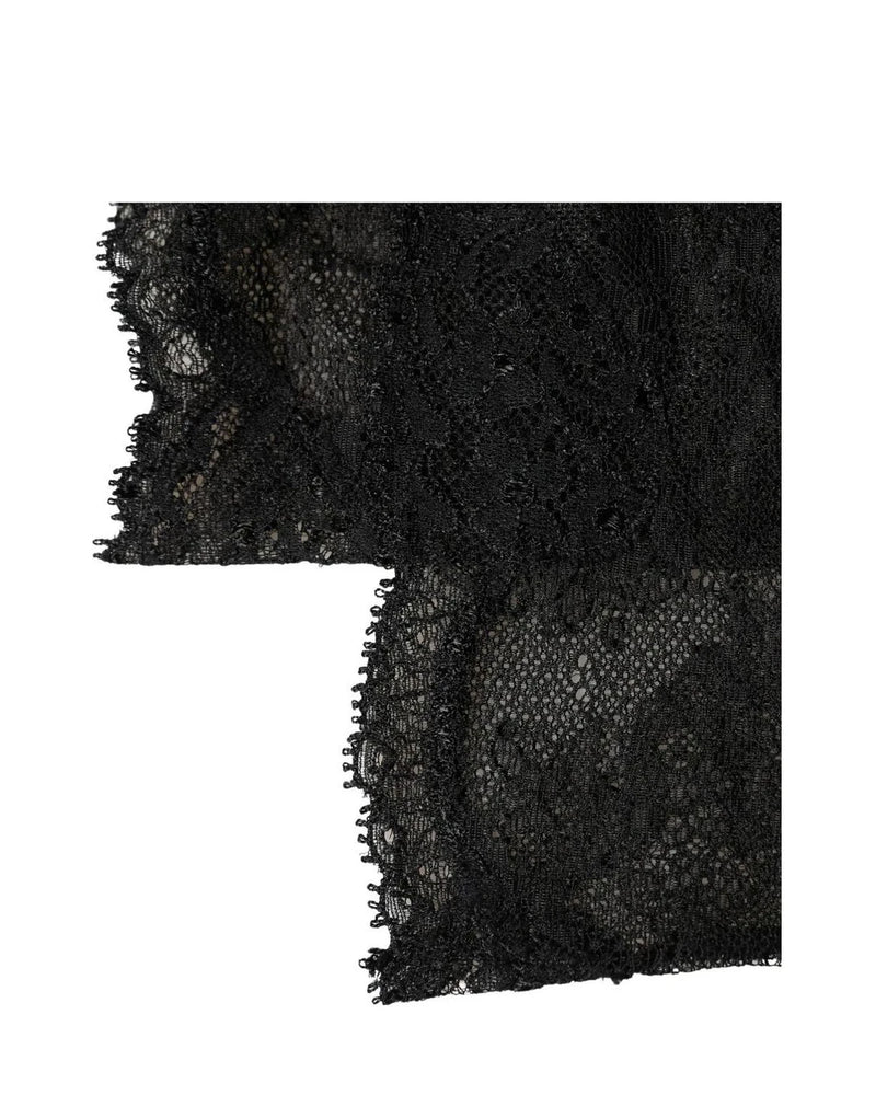 Dolce & Gabbana Knee Sock in black, Nylon
