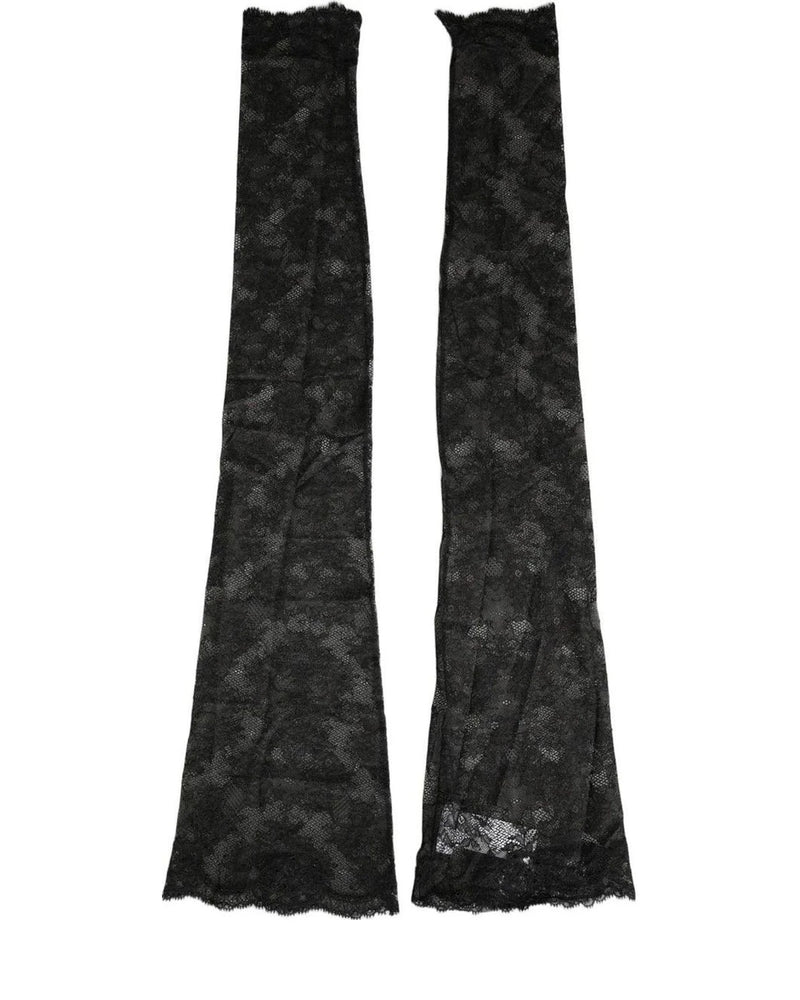 Dolce & Gabbana Knee Sock in black, Nylon — view 4
