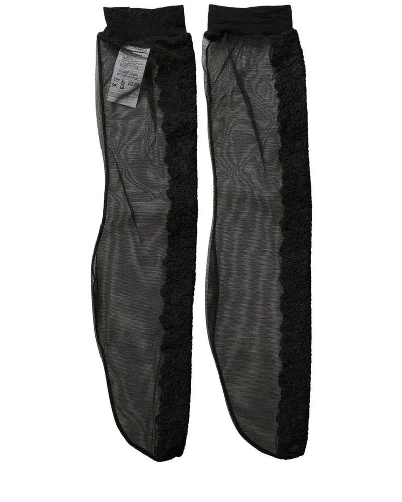 Dolce & Gabbana Dance Sock in black, Elastane — view 4