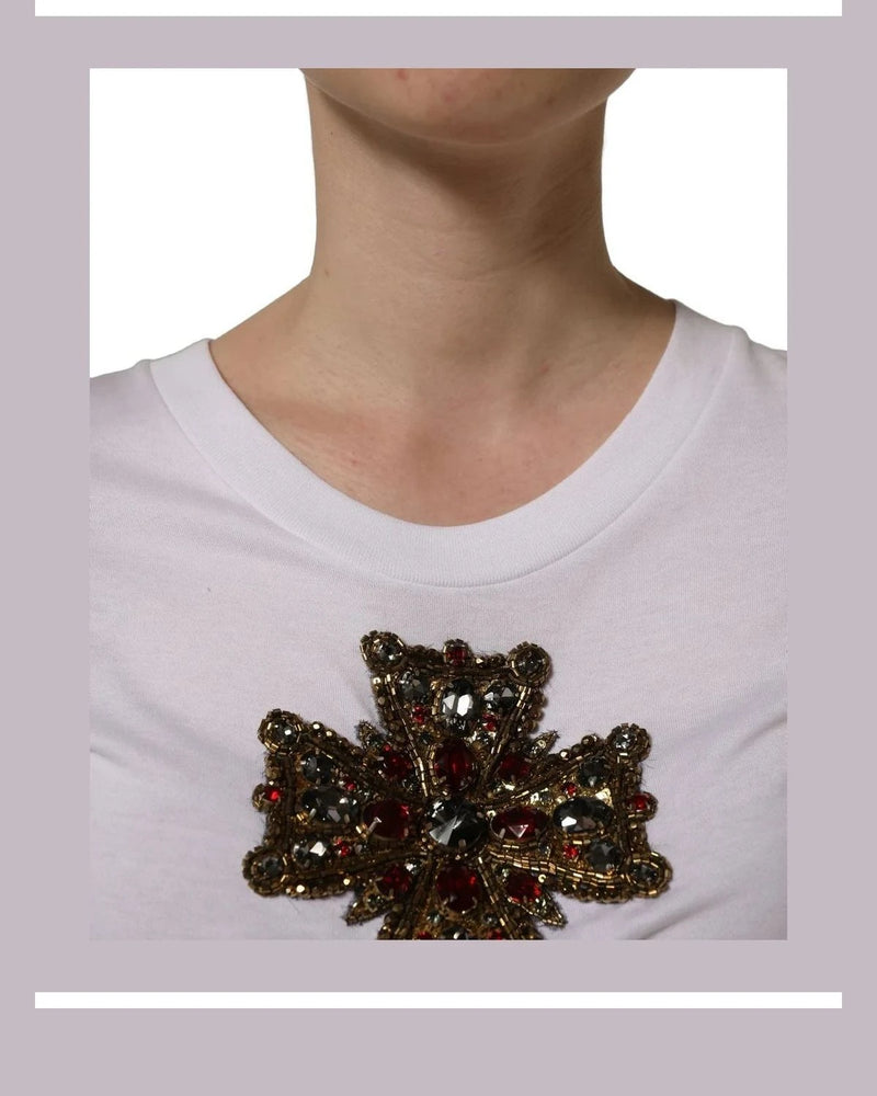 Dolce & Gabbana T-Shirt in white, Cotton — view 6