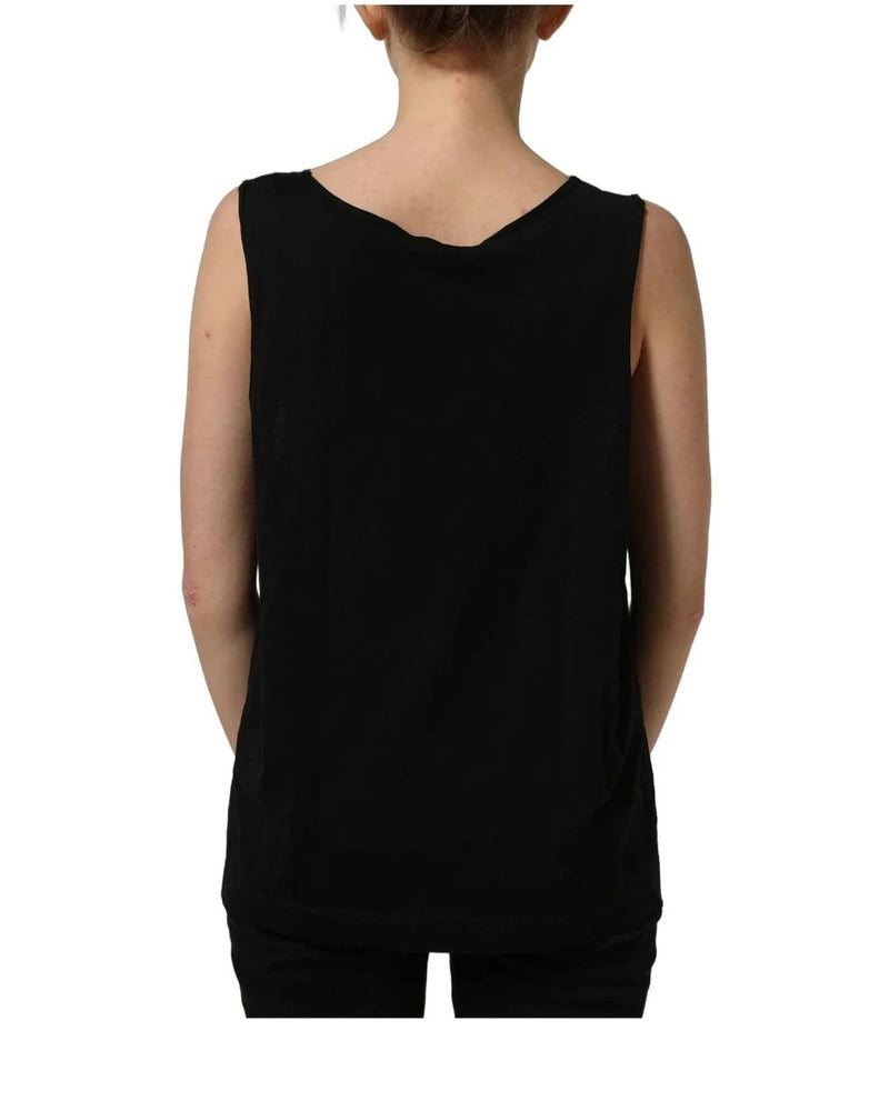 Dolce & Gabbana Tank Top in black, Cotton — view 5