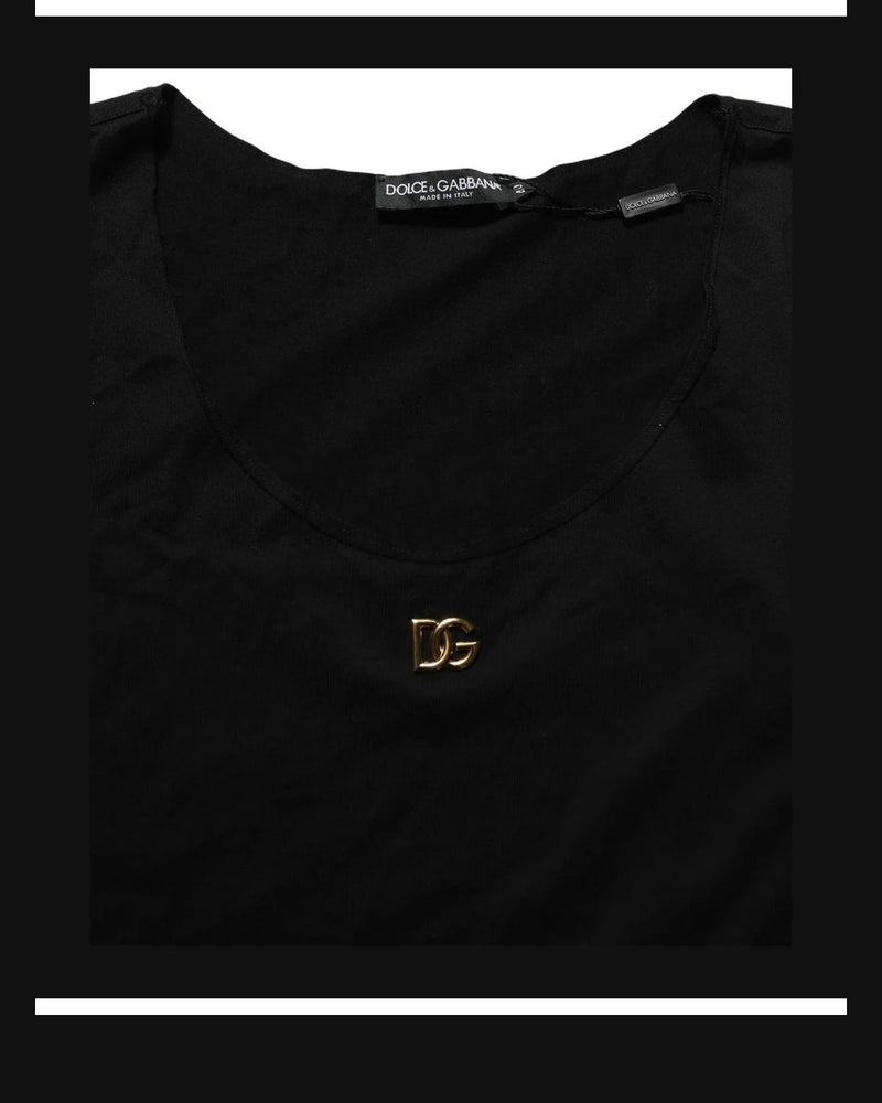 Dolce & Gabbana Tank Top in black, Cotton — view 7