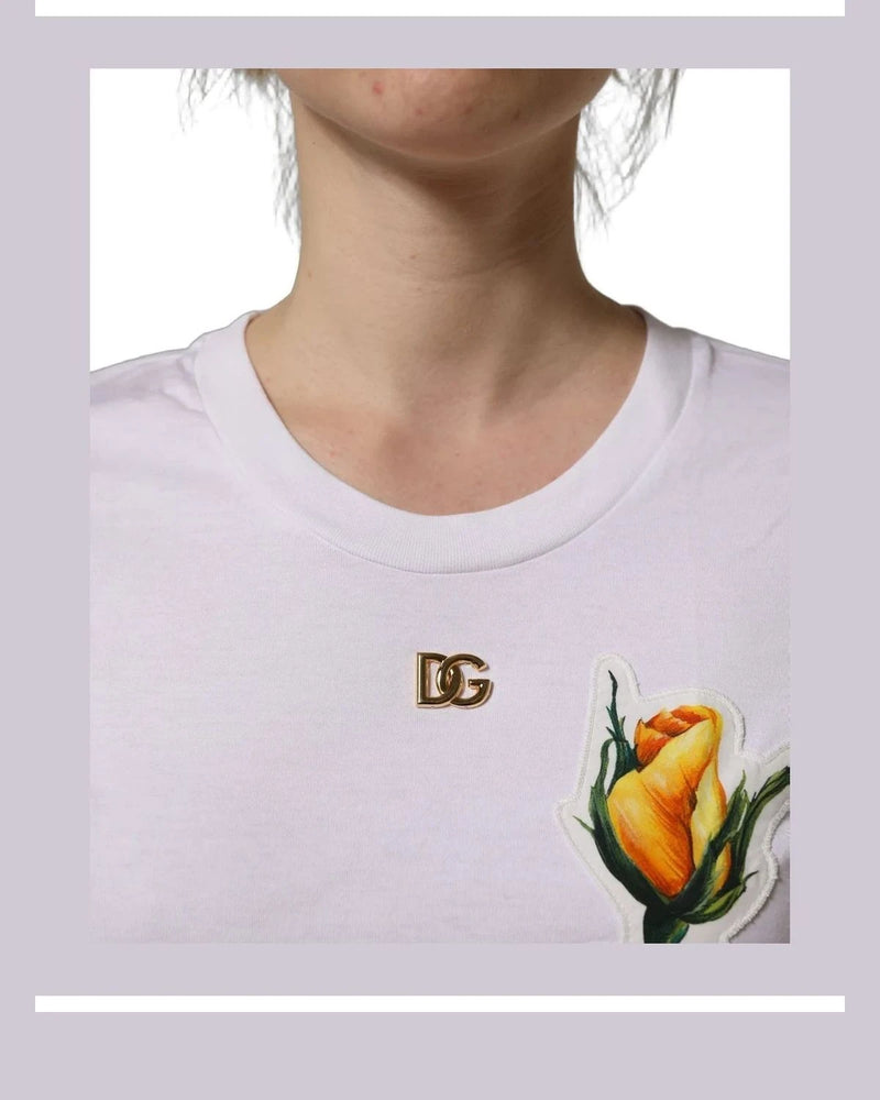Dolce & Gabbana T-Shirt in white, Cotton — view 6