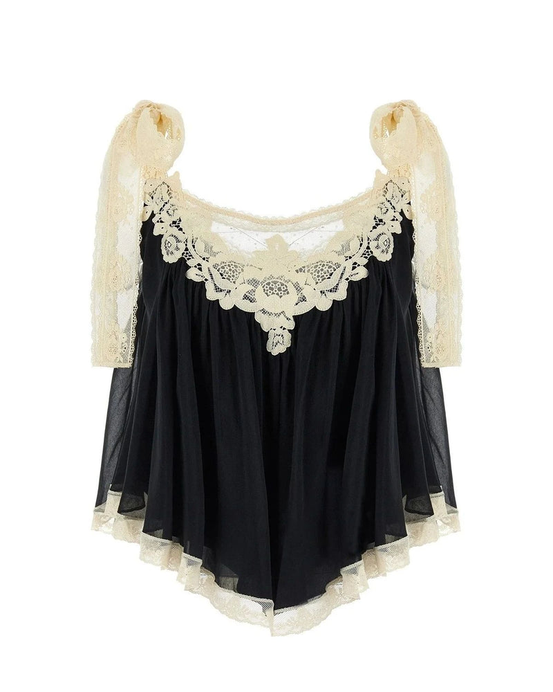 Zimmermann Blouse in black, Cotton