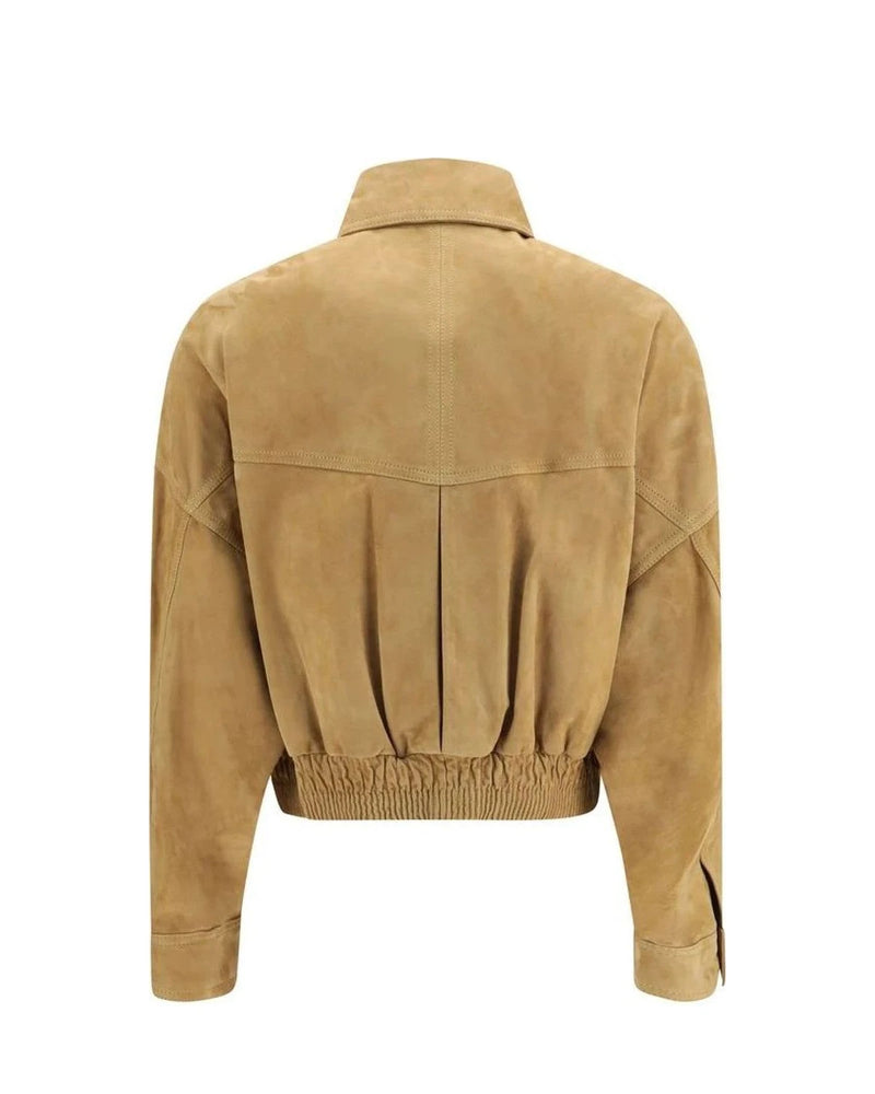 Versace Bomber Jacket in beige, Lamb — view 2