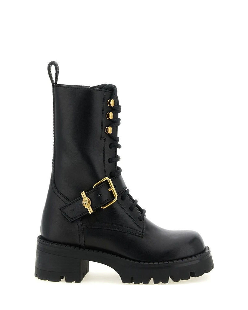 Versace Boots in black, Calfskin Leather