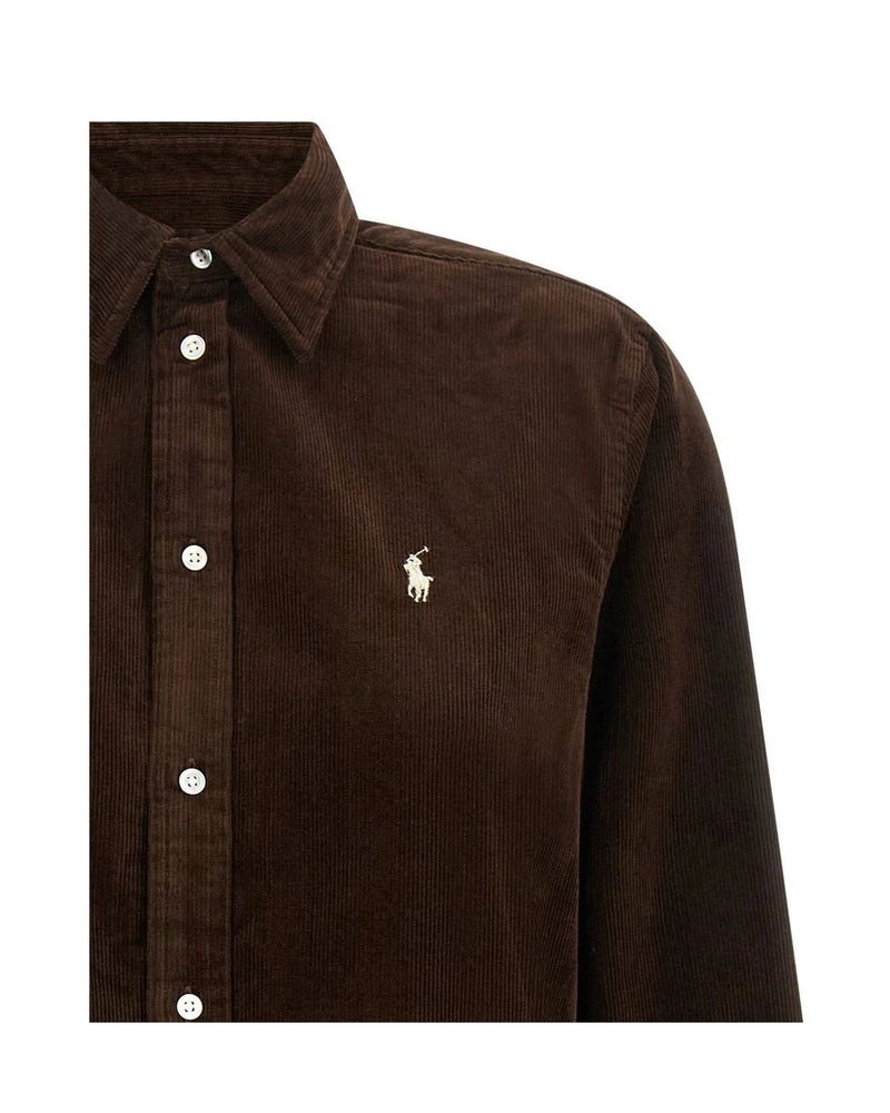 Polo Ralph Lauren Dress Shirt in brown, Cotton — view 3