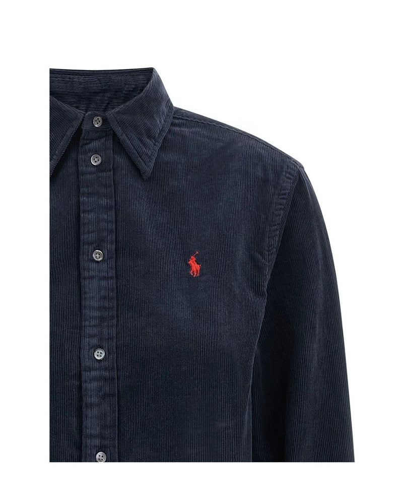 Polo Ralph Lauren Dress Shirt in blue, Cotton — view 3