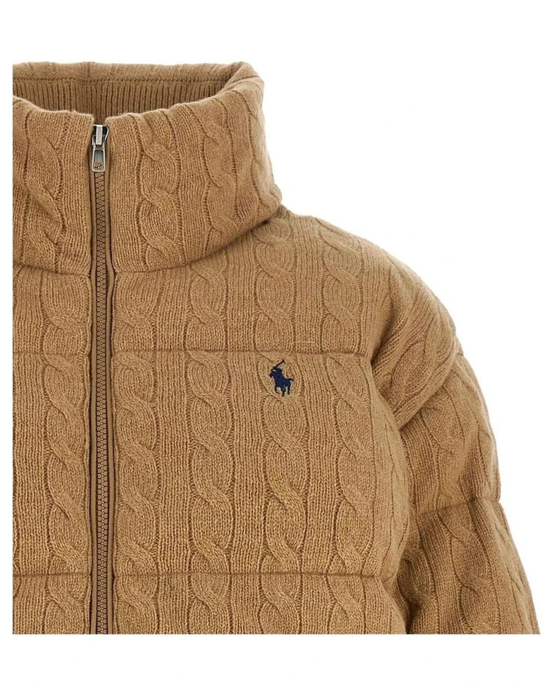 Polo Ralph Lauren Puffer Jacket in beige, Wool — view 3