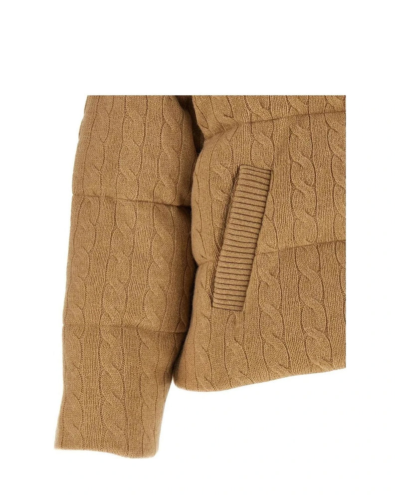 Polo Ralph Lauren Puffer Jacket in beige, Wool — view 4