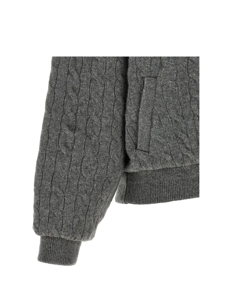Polo Ralph Lauren Bomber Jacket in gray, Wool — view 4