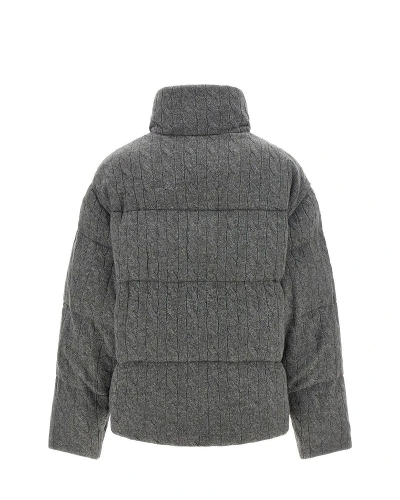 Polo Ralph Lauren Puffer Jacket in gray, Wool — view 2