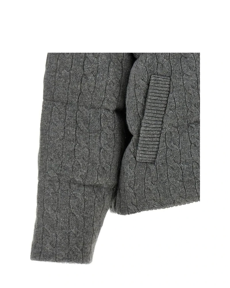 Polo Ralph Lauren Puffer Jacket in gray, Wool — view 4