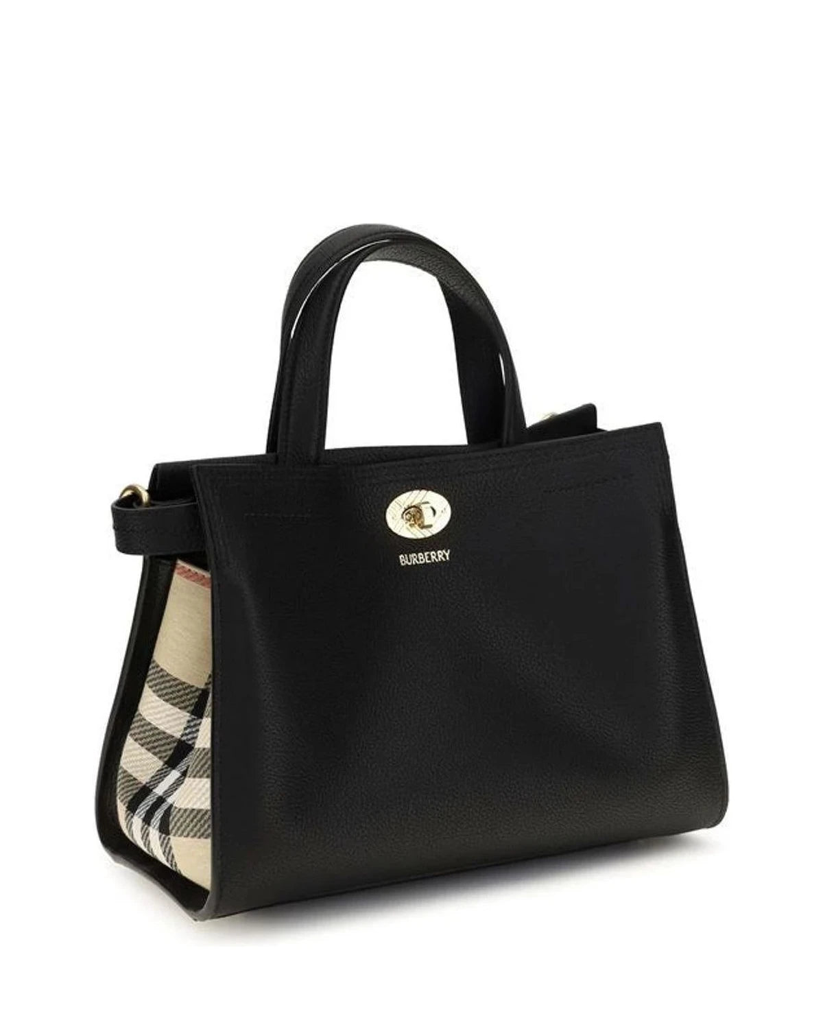 Burberry Satchel Bag in black, Cotton — view 2