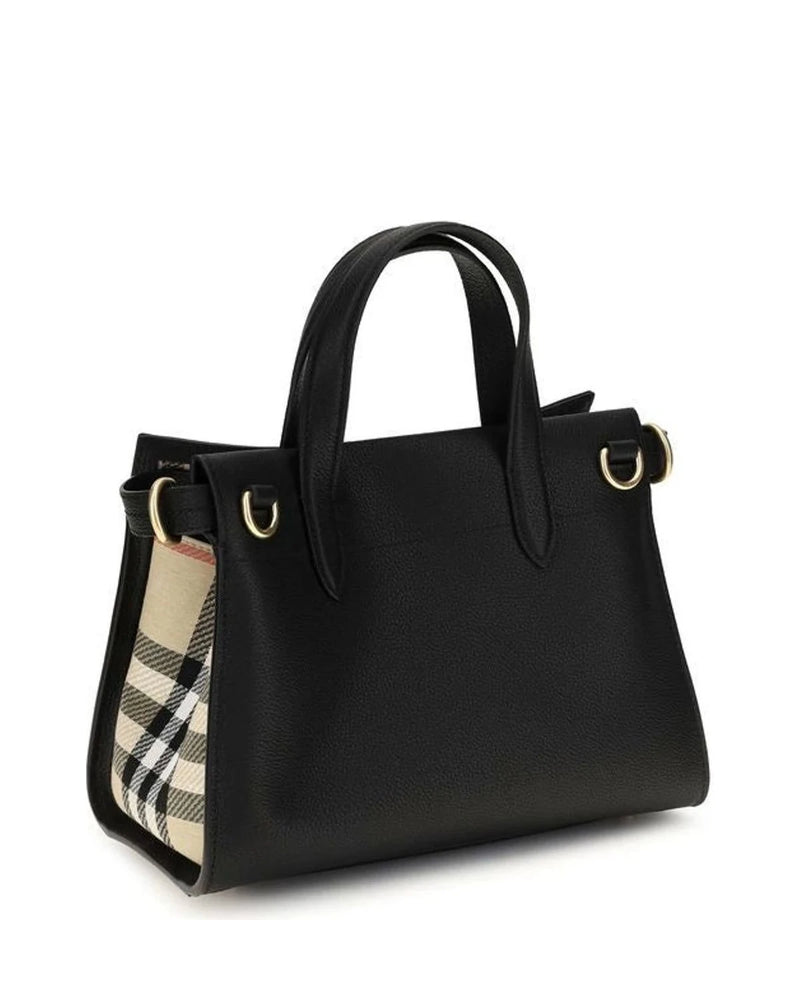 Burberry Satchel Bag in black, Cotton — view 3