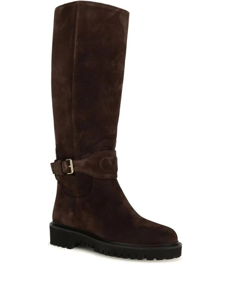 Valentino Garavani Boots in brown, Suede — view 2