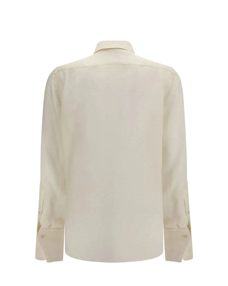 Fendi Dress Shirt in beige, Silk — view 2