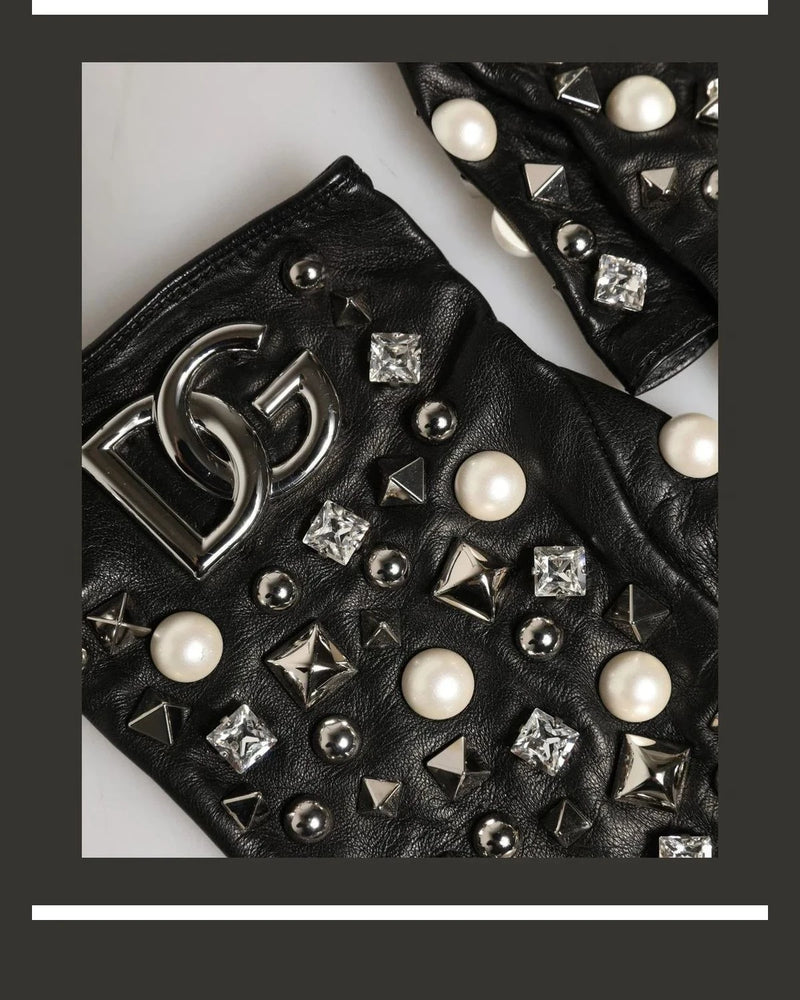 Dolce & Gabbana Gloves & Mitten in black — view 4