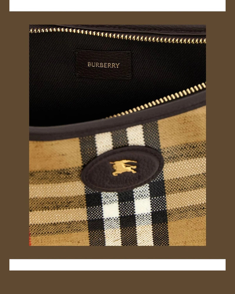 Burberry Shoulder Bag in multicolor, Cotton — view 4