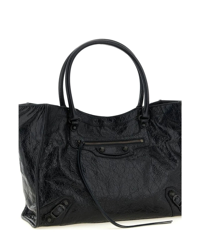 Balenciaga Tote Bag in black, Lamb Leather — view 3