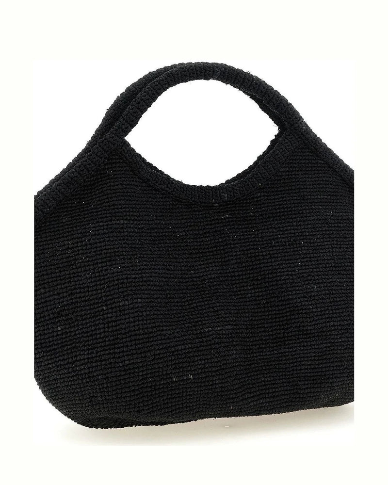 Ibeliv Tote Bag in black, Raffia — view 3