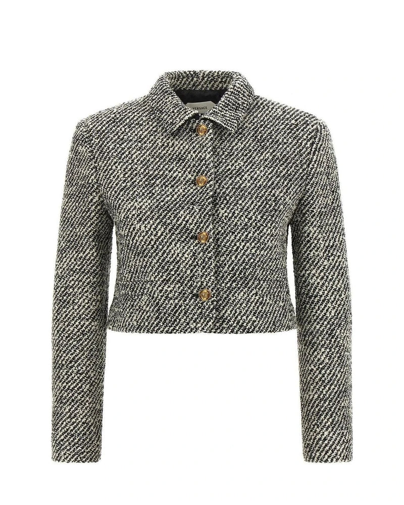 Versace Bolero Jacket in multicolor, Virgin Wool