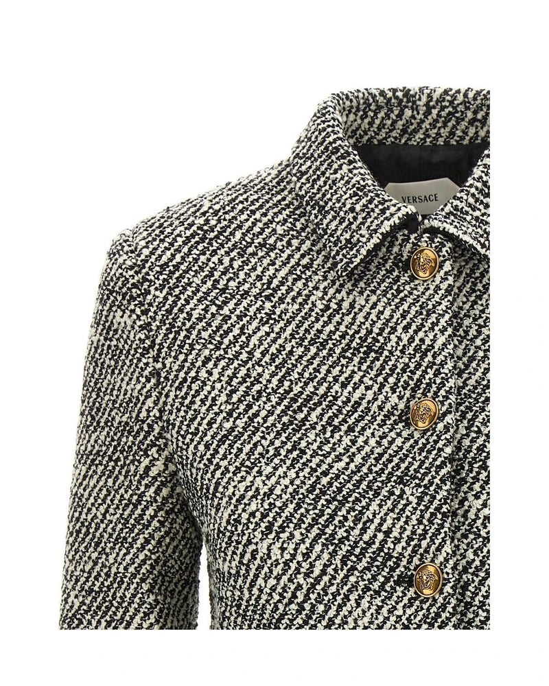 Versace Bolero Jacket in multicolor, Virgin Wool — view 3