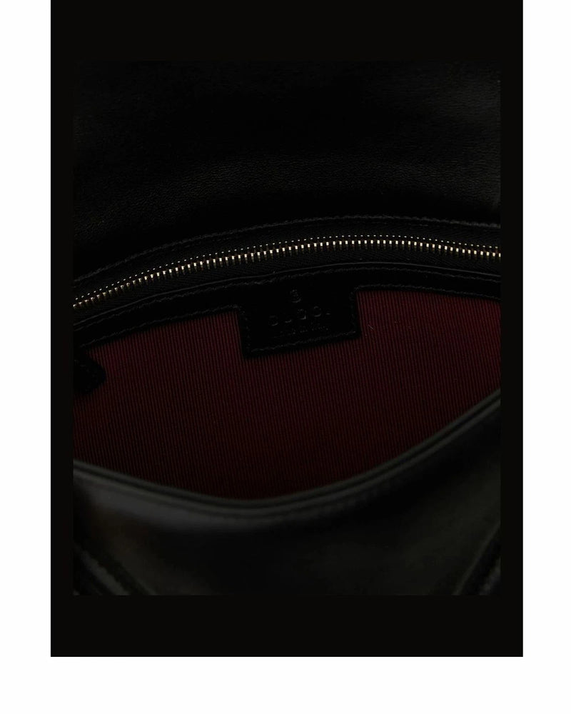 Gucci Cross Body Bag in black, Lamb Leather — view 5