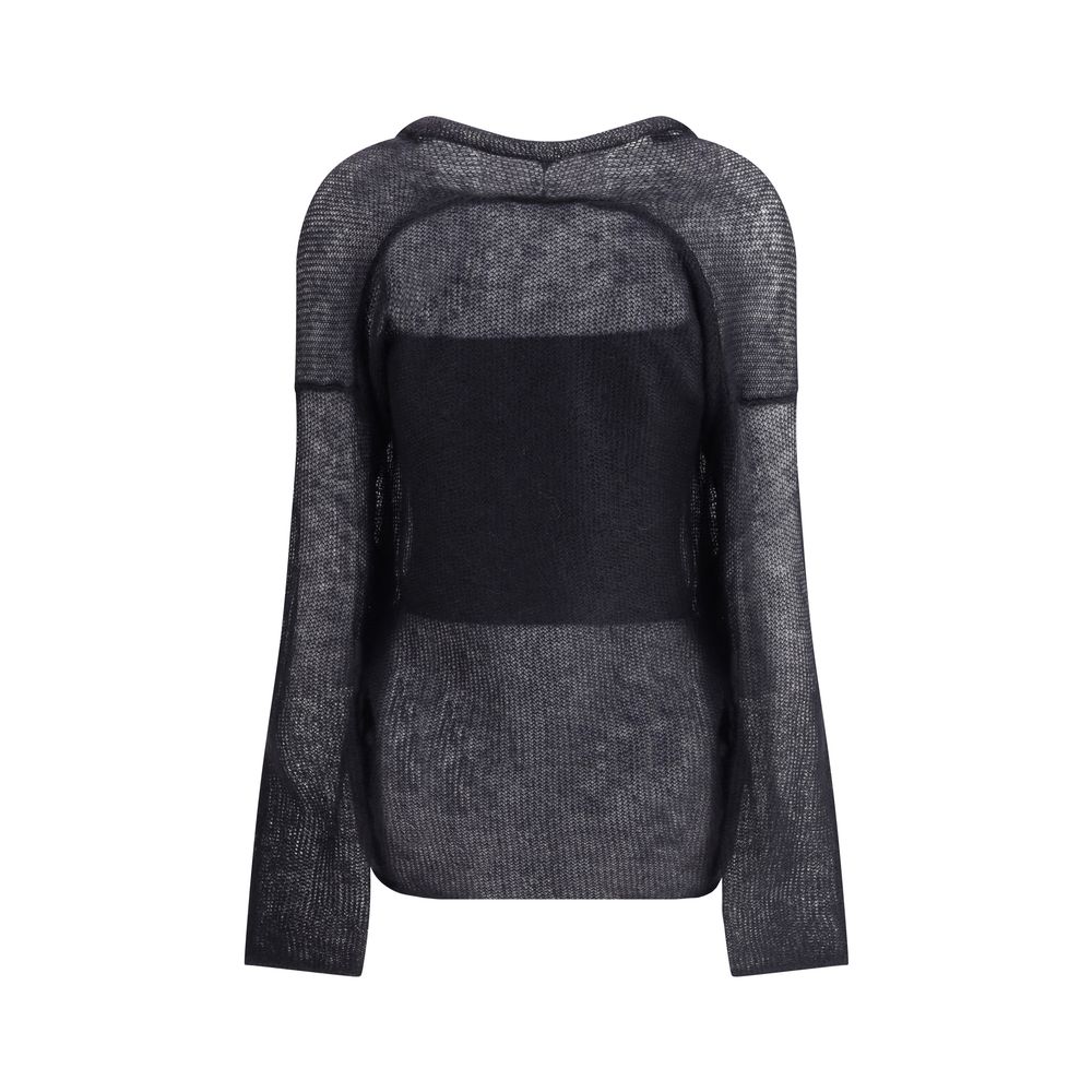 Armani Wool Giorgio Double Breasted Cardigan and Top in A Mohair Blend Twin Set