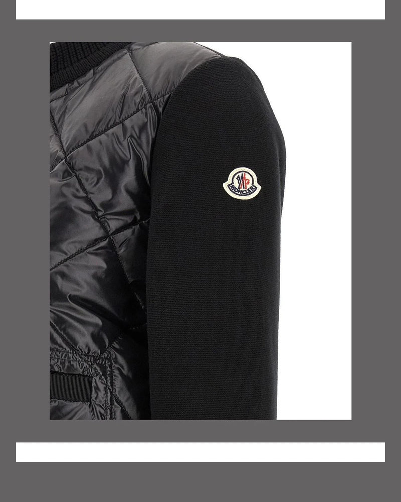 Moncler Cardigan in black, Polyamide — view 5