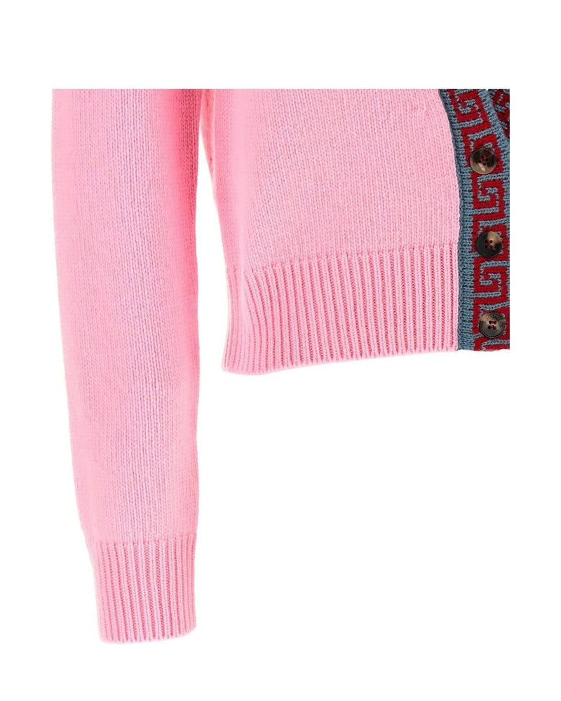 Versace Cardigan in pink, Virgin Wool — view 4