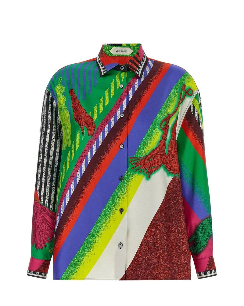 Versace Dress Shirt in multicolor, Silk