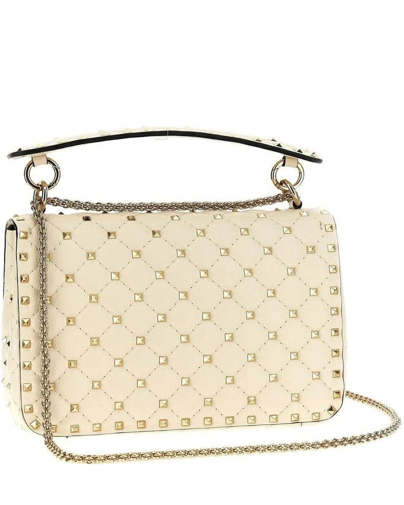 Valentino Garavani Shoulder Bag in white, Lamb Leather — view 2