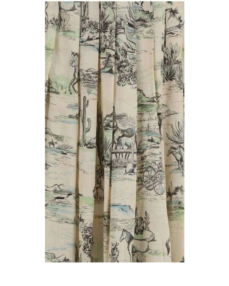 Alemais Skirt in beige, Linen — view 3