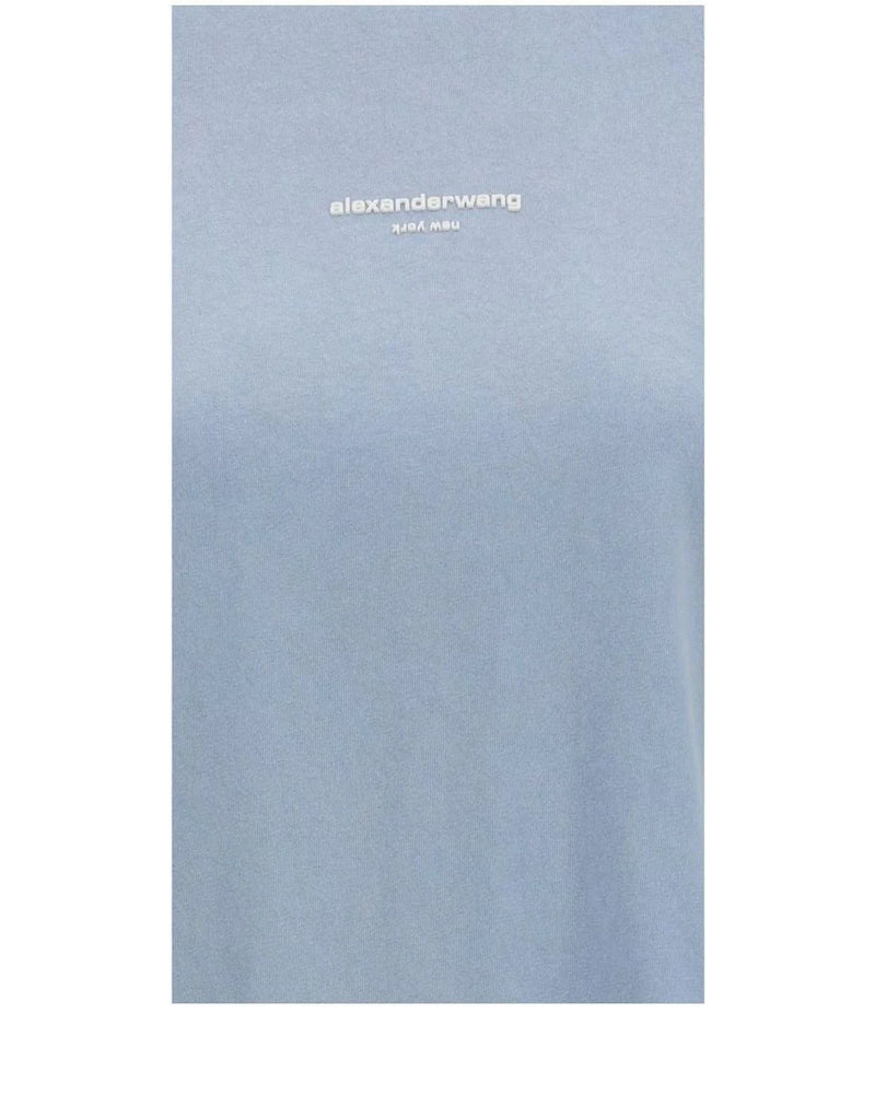 Alexander Wang T-Shirt in blue, Cotton — view 3