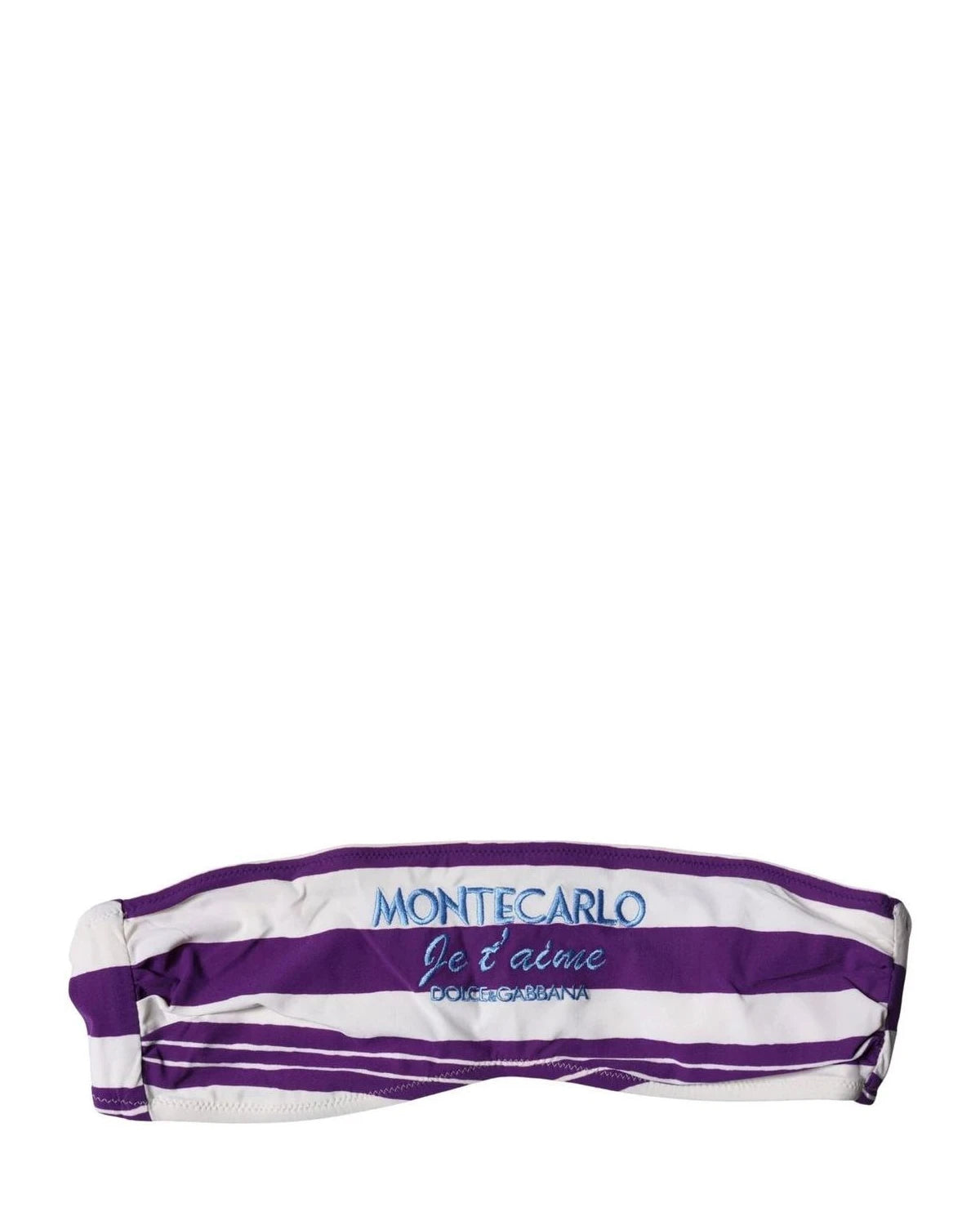 Dolce & Gabbana Stripes Multicolor Swimwear Top
