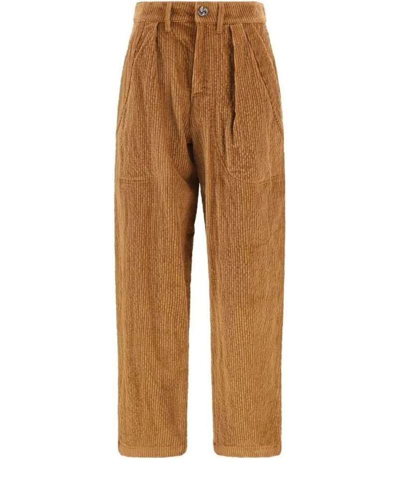 Kristina Ti Trouser in brown, Cotton