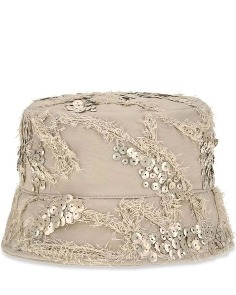 Brunello Cucinelli Bucket Hat in beige, Silk