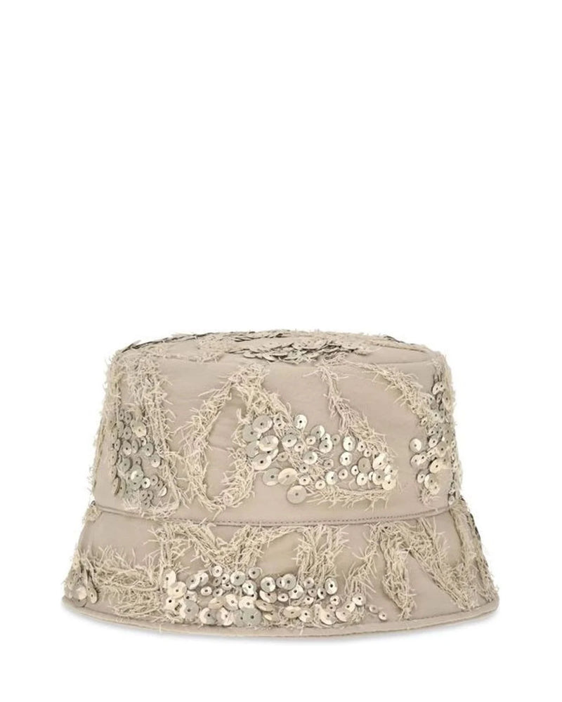Brunello Cucinelli Bucket Hat in beige, Silk — view 2