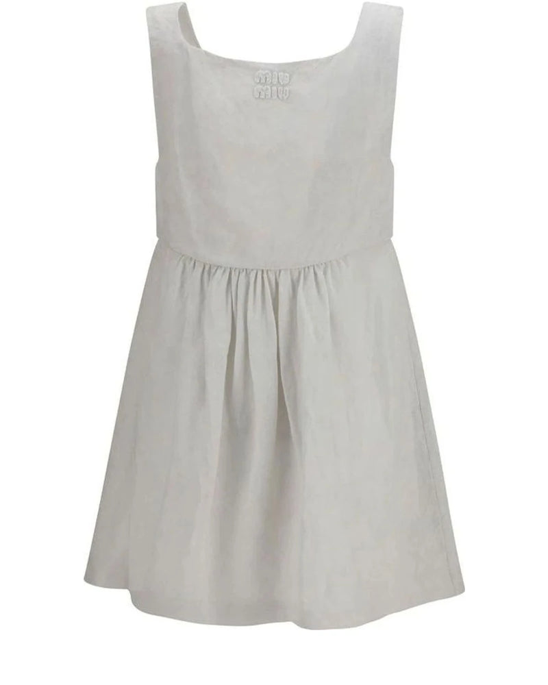 Miu Miu Dresse in white, Linen — view 2