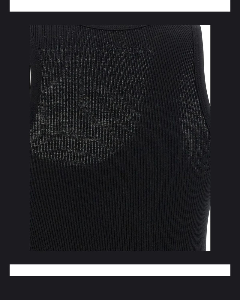 Isabel Marant Tank Top in black, Cotton — view 4