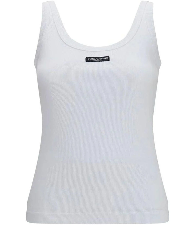 Dolce & Gabbana Tank Top in white, Cotton