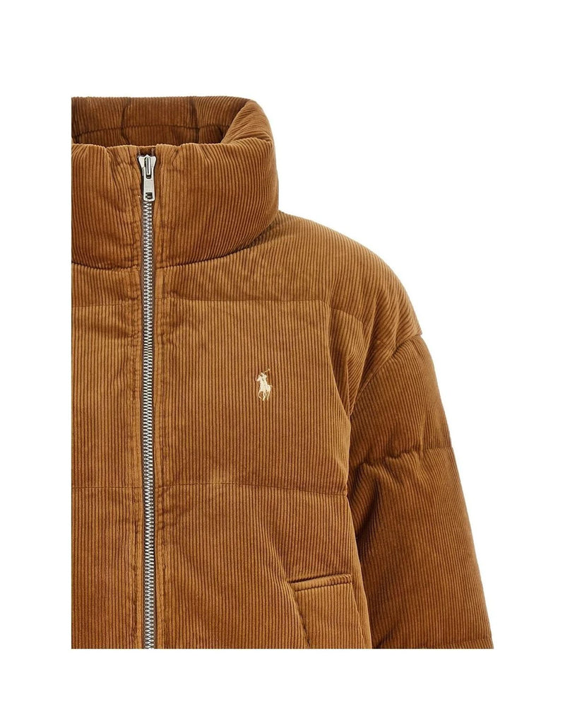Polo Ralph Lauren Puffer Jacket in brown, Cotton — view 3