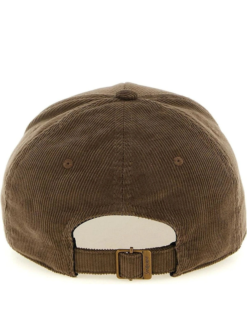 Saint Laurent Baseball Cap in brown — view 3