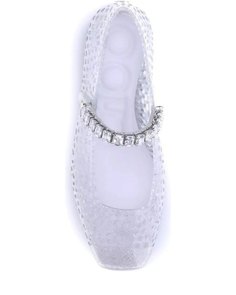 Jimmy Choo Ballet Flats in white, Thermoplastic Polyurethane — view 4