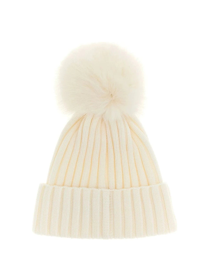 Moncler Winter Hat in white, Wool — view 2